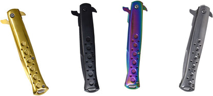 Navaja Mariposa Acero 22cm ¡5 colores!