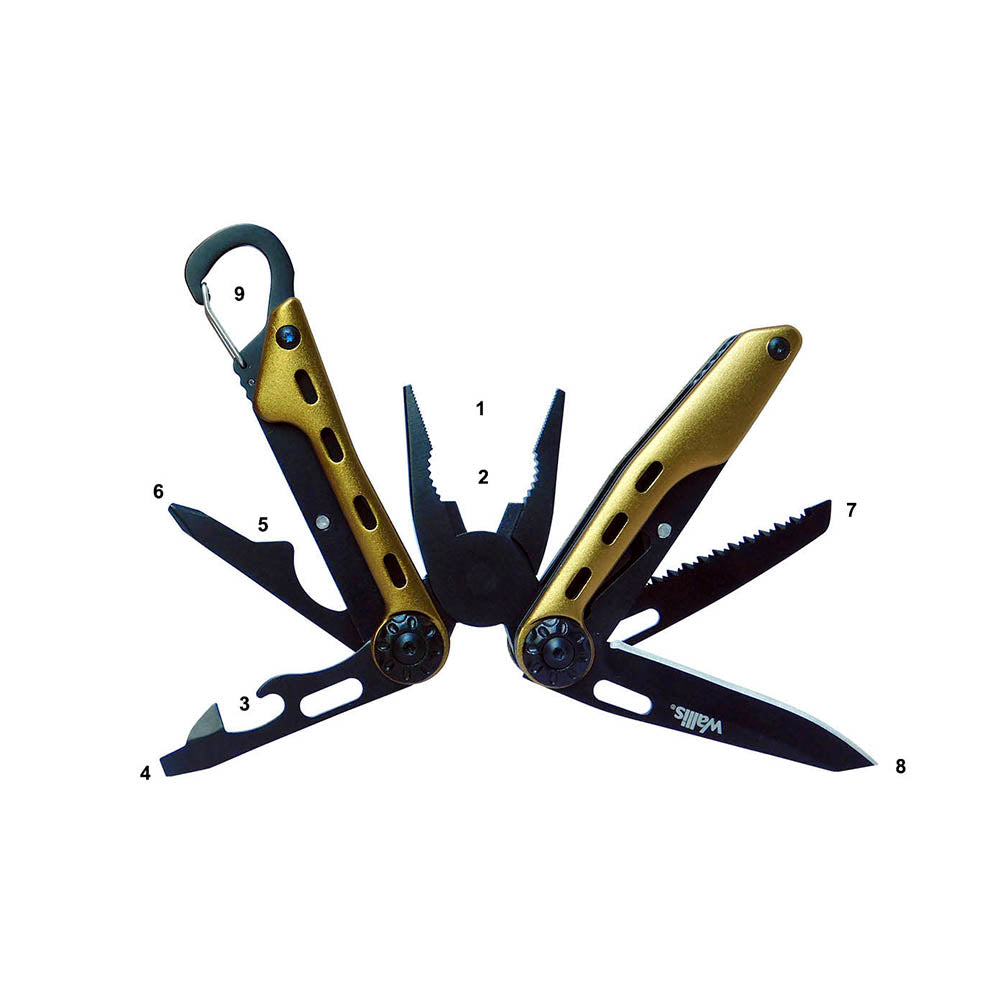 Multiherramienta de 9 usos mango aluminio