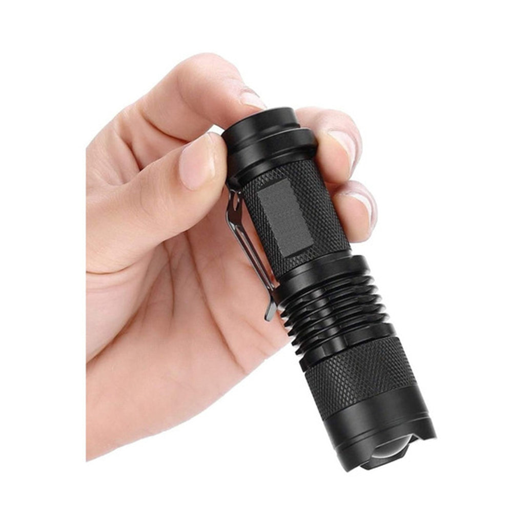 Pequeña linterna mini de mano potente LED bolsa táctica ultra