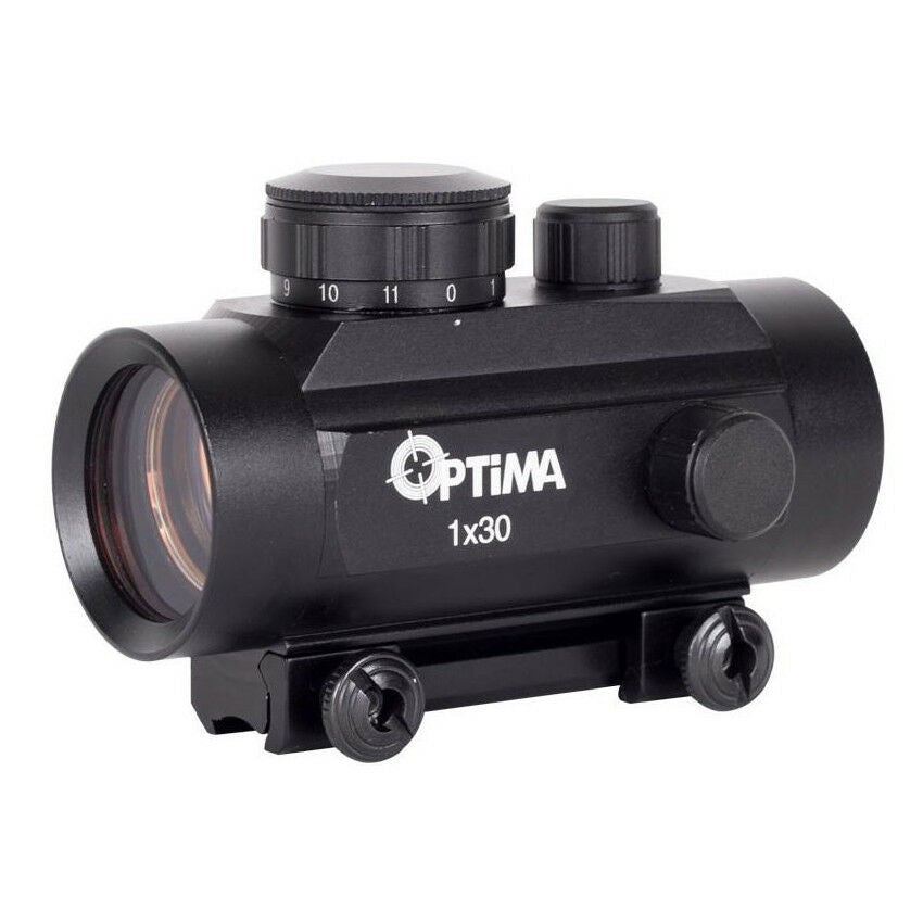 Mira Telescopica Para Rifle 1x30 Punto Rojo Red Dot Optima