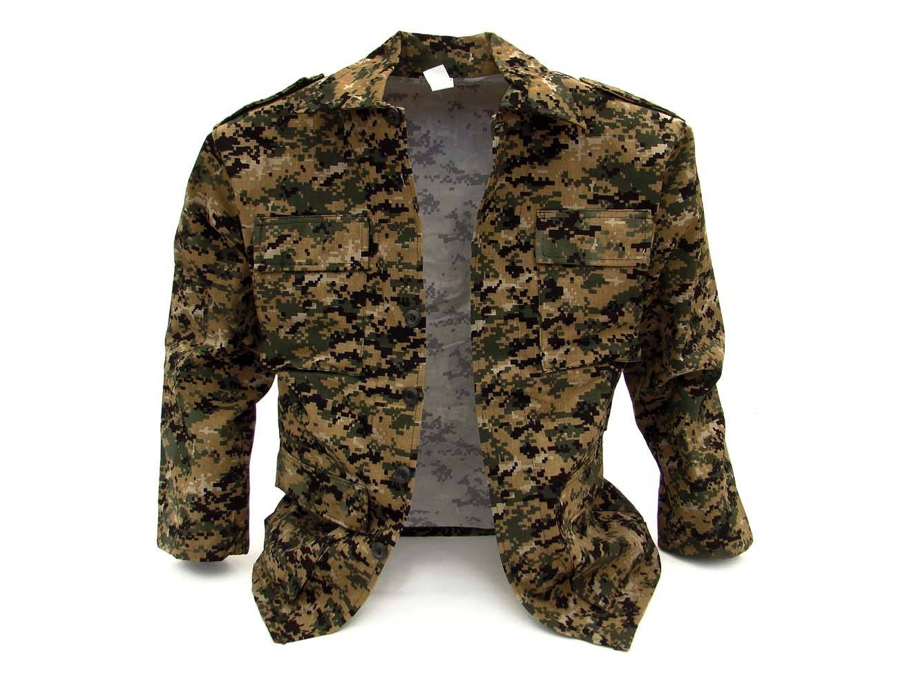 Camisola Militar Gabardina Camuflajeada BDU