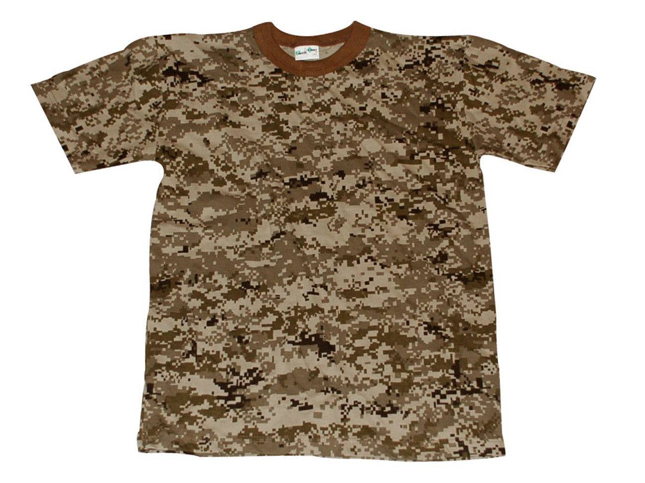 Playera Camuflada Manga Corta Algodón Hombre