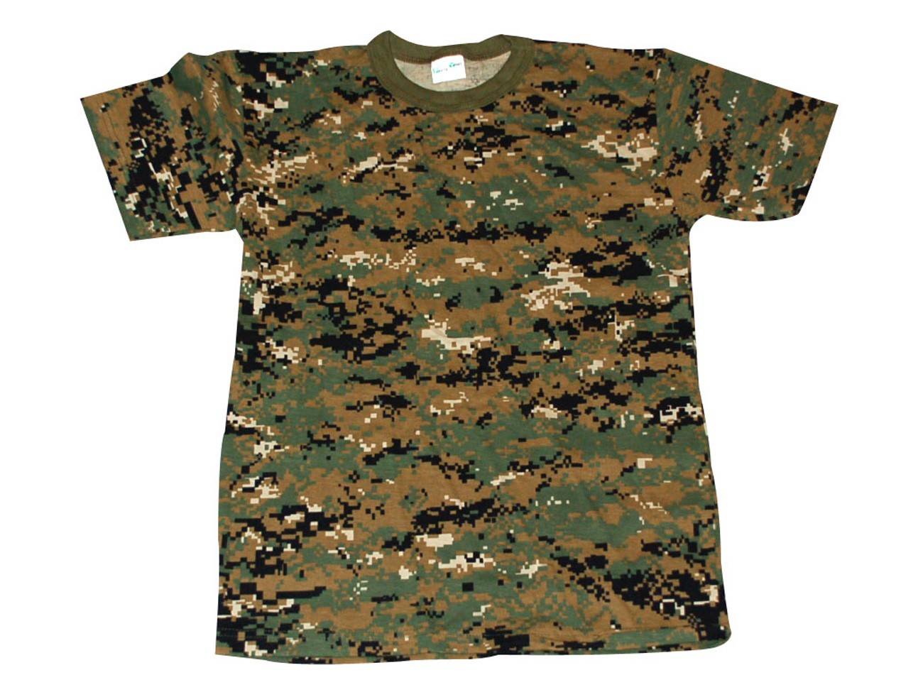 Playera Camuflada Manga Corta Algodón Hombre