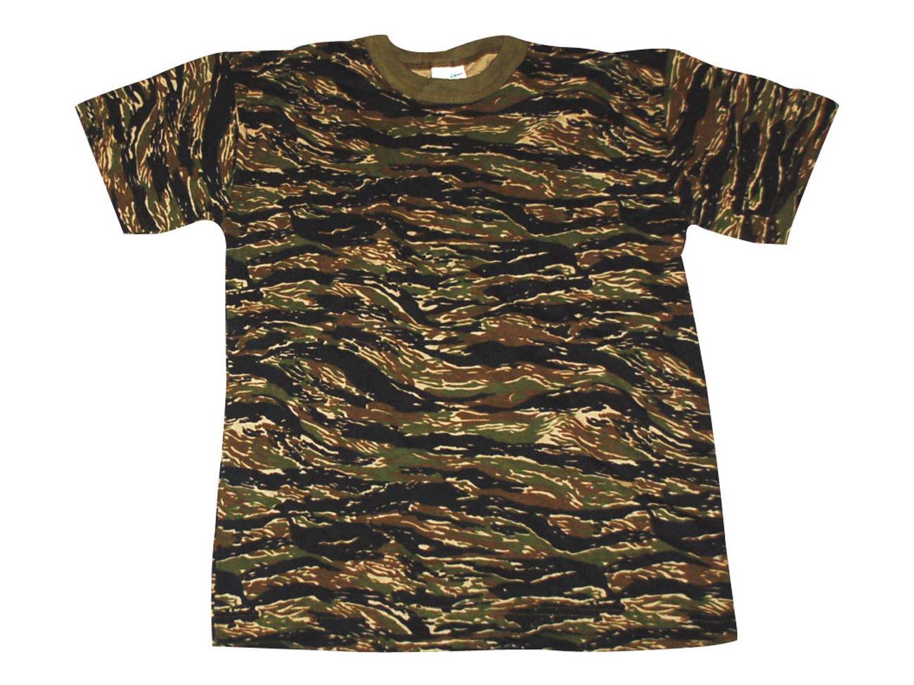 Playera Camuflada Manga Corta Algodón Hombre