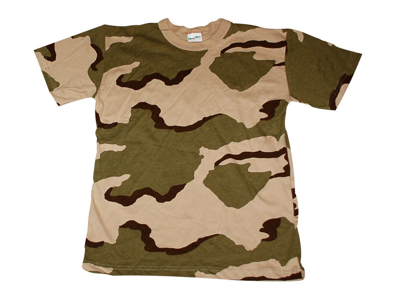 Playera Camuflada Manga Corta Algodón Hombre