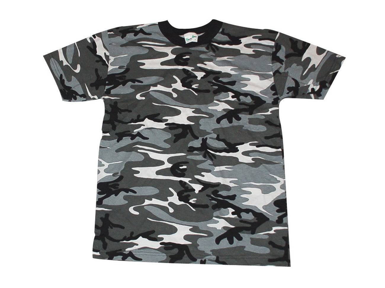 Playera Camuflada Manga Corta Algodón Hombre