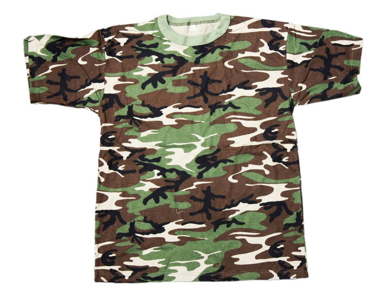 Playera Camuflada Manga Corta Algodón Hombre