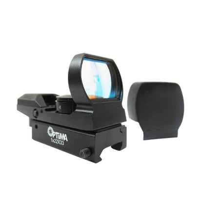 Mira Telescopica para Rifle 1x22x33 Vista Abierta Reflex Optima Hatsan
