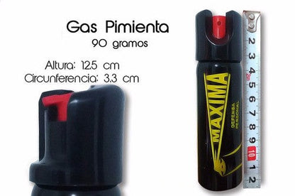 50 Piezas de Gas Pimienta Lacrimogeno 90G Paquete Premium Máxima