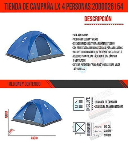 Coleman Tienda de Campaña 4 Personas