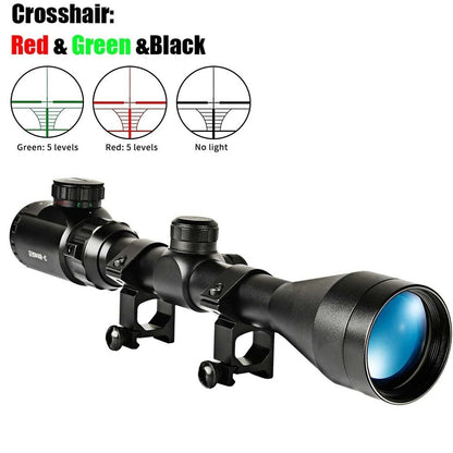 Mira Telescópica 3-9x40 E Riel 11mm Iluminación Óptica RE