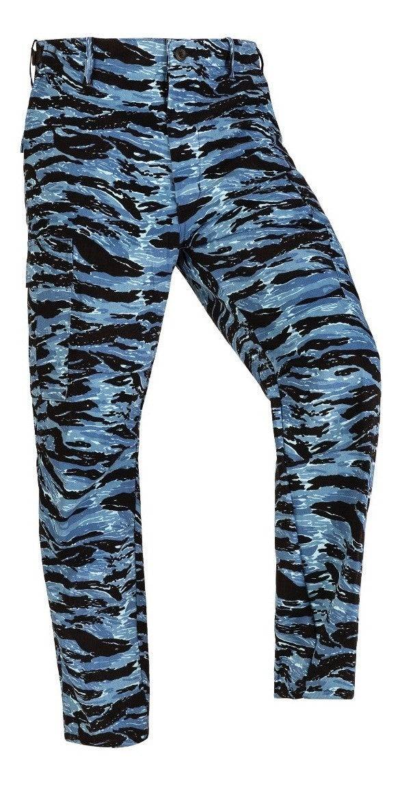Pantalón Camuflajeado Militar Tigre Azul