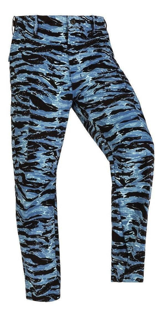 Pantalón Camuflajeado Militar Tigre Azul