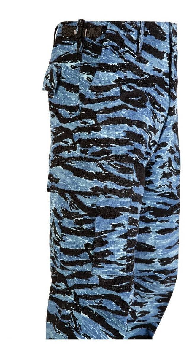 Pantalón Camuflajeado Militar Tigre Azul