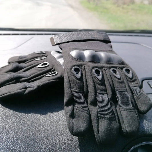 Guantes De Moto Tácticos Militares Dedo Nudillo Refor Unisex