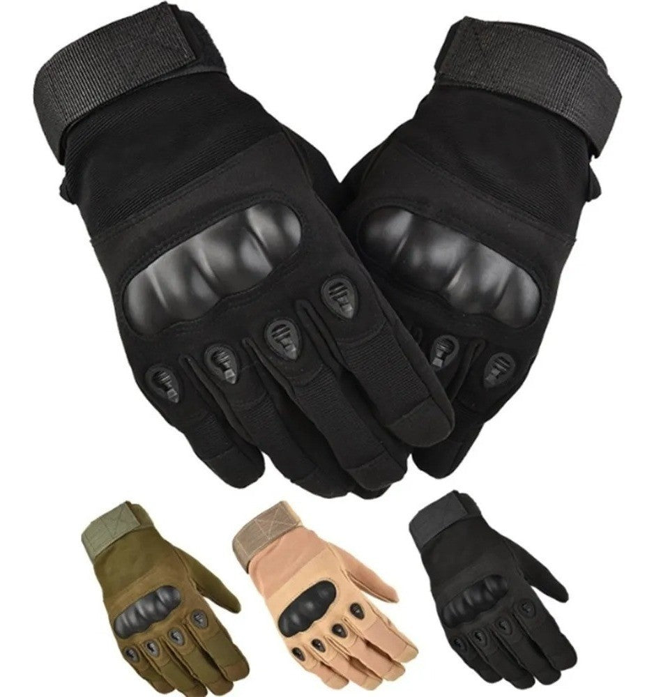 Guantes De Moto Tácticos Militares Dedo Nudillo Refor Unisex