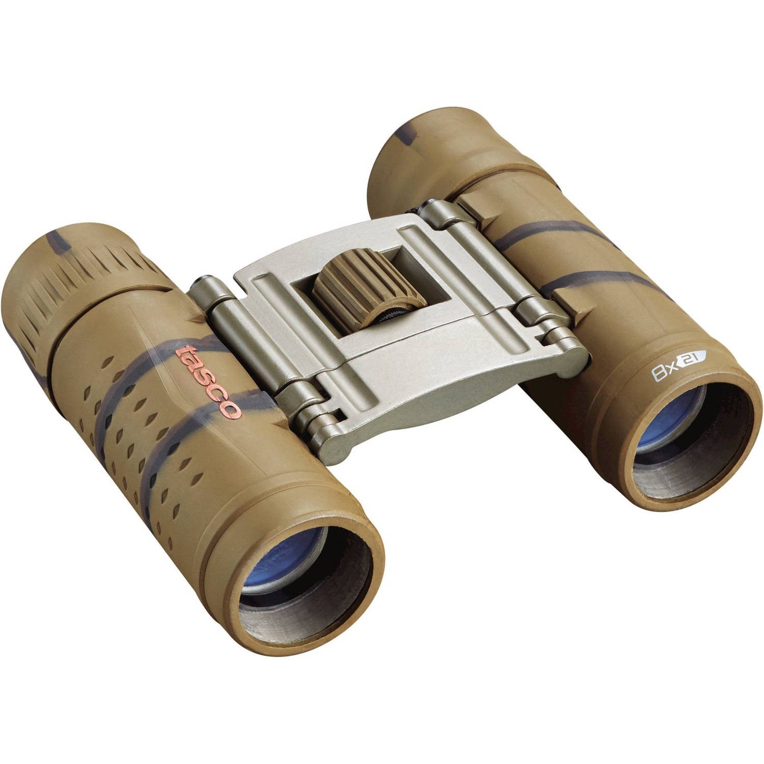 Binoculares compactos Tasco 8x21 Essentials (camuflaje marrón)