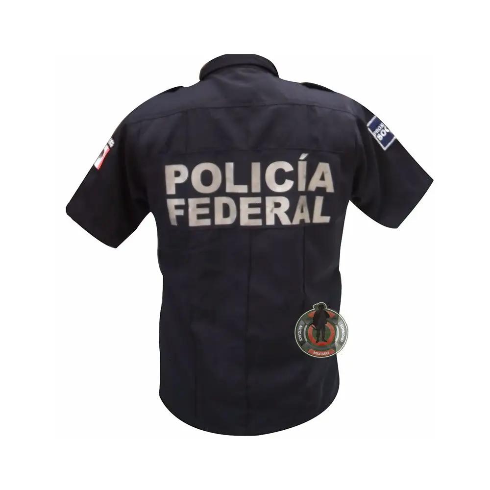 Camisa Táctica Uniforme Azul y Blanco Policía
