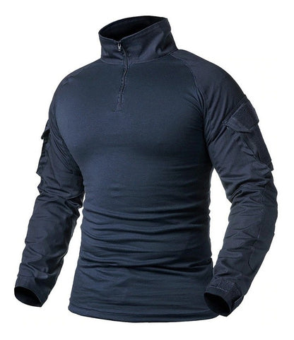 Playera De Combate Táctica Rápida Militar Camisa Porta parche