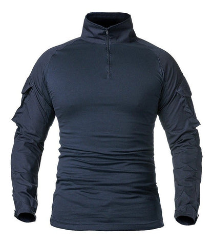 Playera De Combate Táctica Rápida Militar Camisa Porta parche