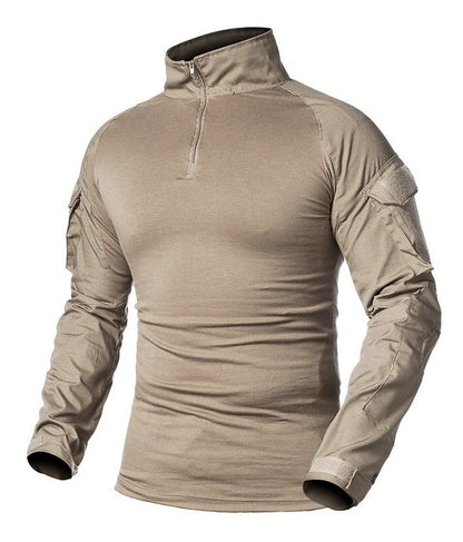 Playera De Combate Táctica Rápida Militar Camisa Porta parche