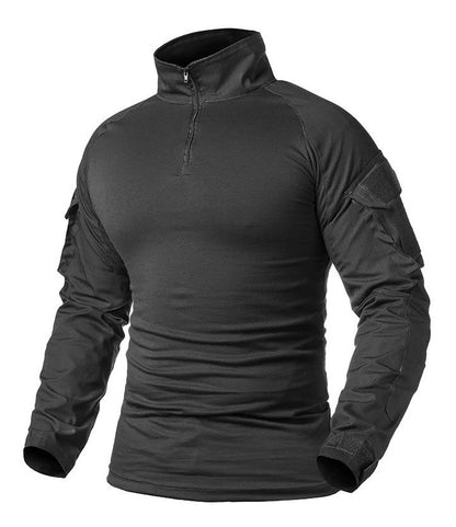 Playera De Combate Táctica Rápida Militar Camisa Porta parche