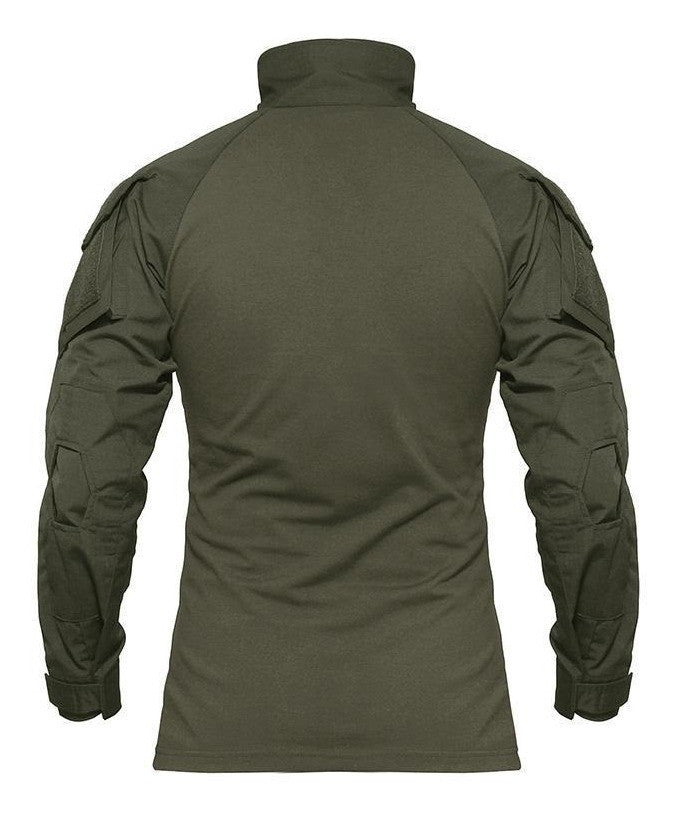 Playera De Combate Táctica Rápida Militar Camisa Porta parche