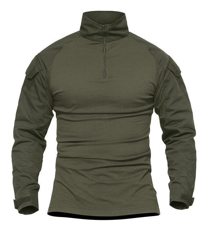 Playera De Combate Táctica Rápida Militar Camisa Porta parche