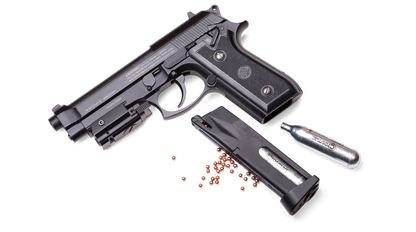 Pistola de aire Crosman P1 Automática Blowback Mira Laser 400fps Crosman