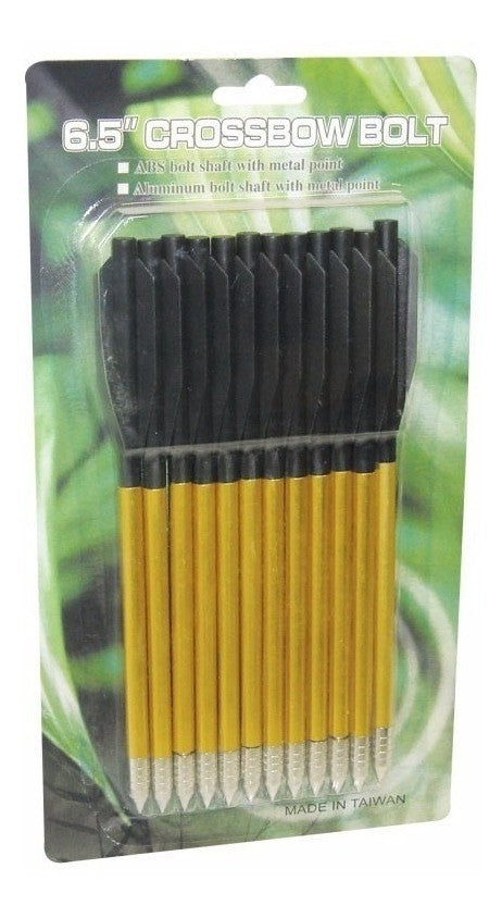 Pack de 12 Flechas Para Ballesta Aluminio 16 Cm  50-80 Libras
