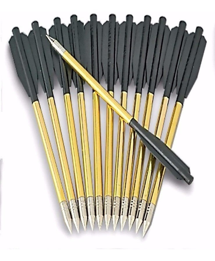 Pack de 12 Flechas Para Ballesta Aluminio 16 Cm  50-80 Libras