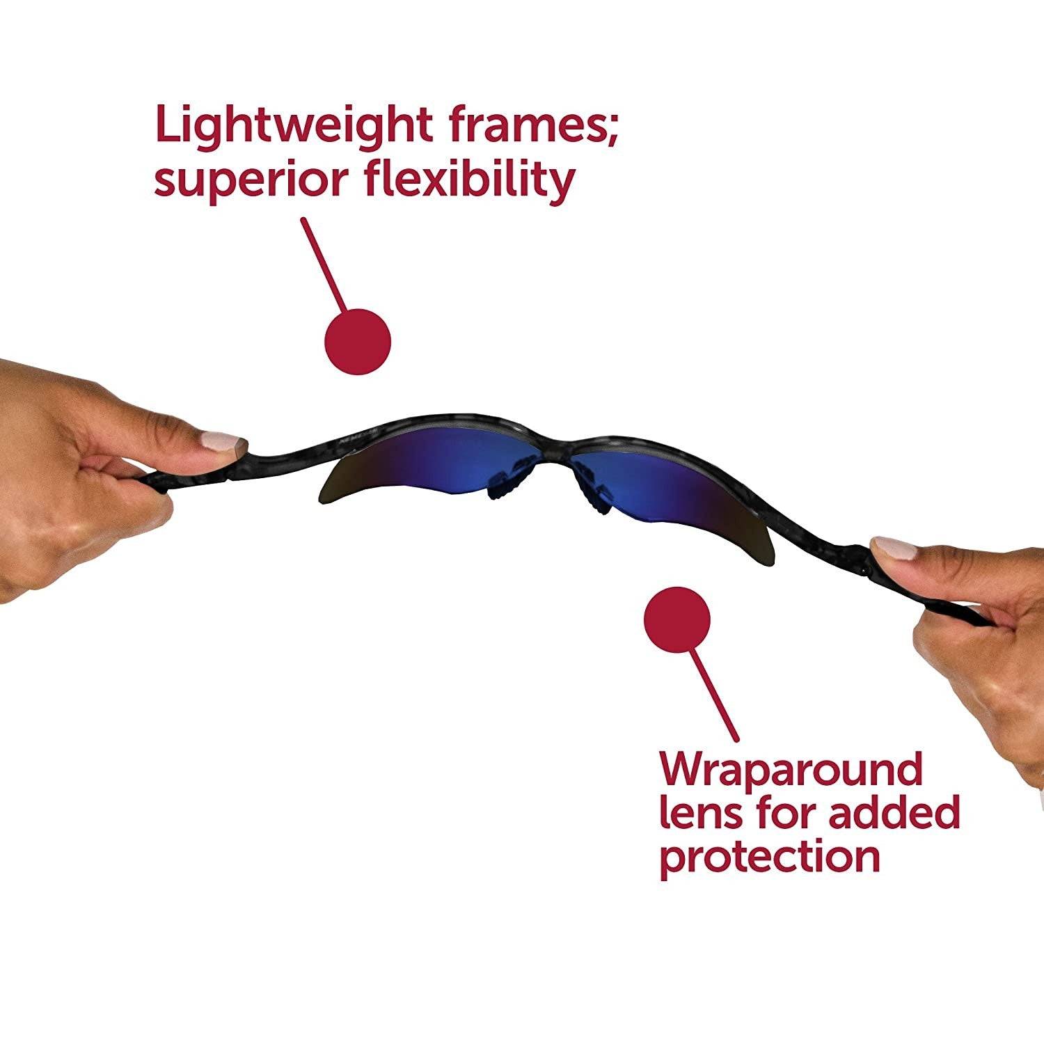 Lentes de protección Nemesis Kleenguard Azul Espejo UVA UVB