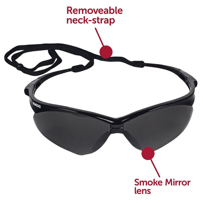 Lentes Tacticos Nemesis Kleenguard Negro VA UVB 25688 Nemesis Safety Eyewear