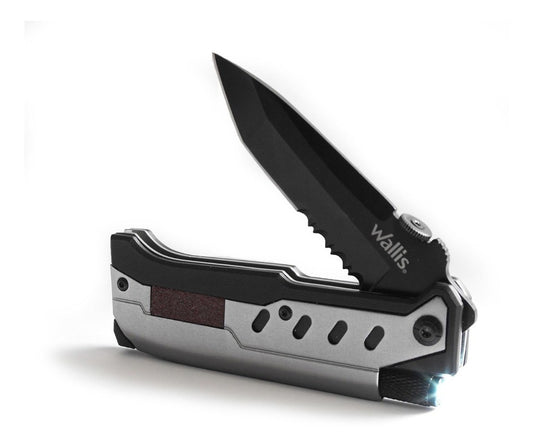 Navaja Cuchillo Multiherramienta Linterna Pedernal Wallis Tactico