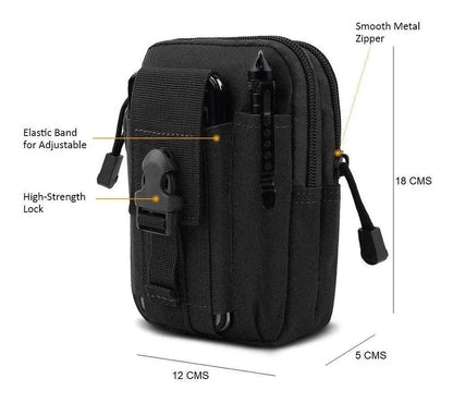 Mochila Bolso Táctico Militar Para Celular Monedero Residen Evil Militaría