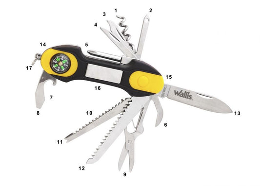 Multiherramienta 17 En 1 Navaja Multiusos Wallis