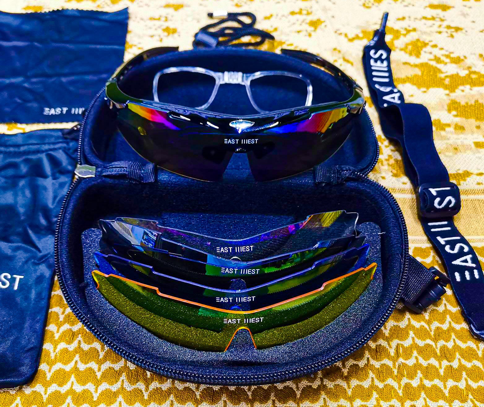 Lentes Tácticos Militares East West 5 Micas con Estuche