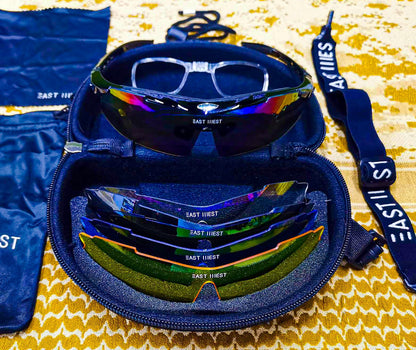 Lentes Tácticos Militares East West 5 Micas con Estuche East West Bags