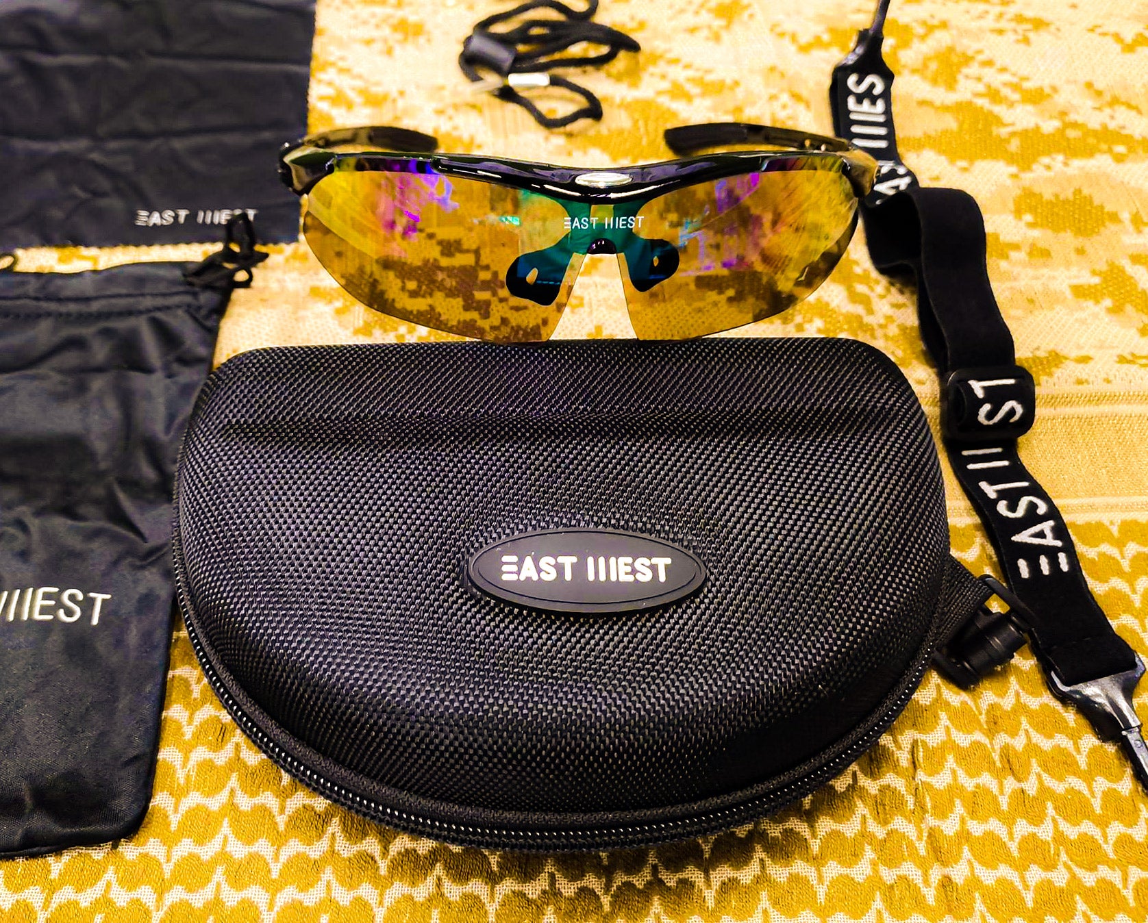 Lentes Tácticos Militares East West 5 Micas con Estuche