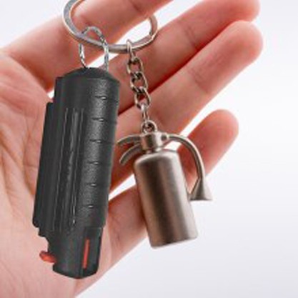 Gas Pimienta Spray Lacrimogeno Llavero mini portatil