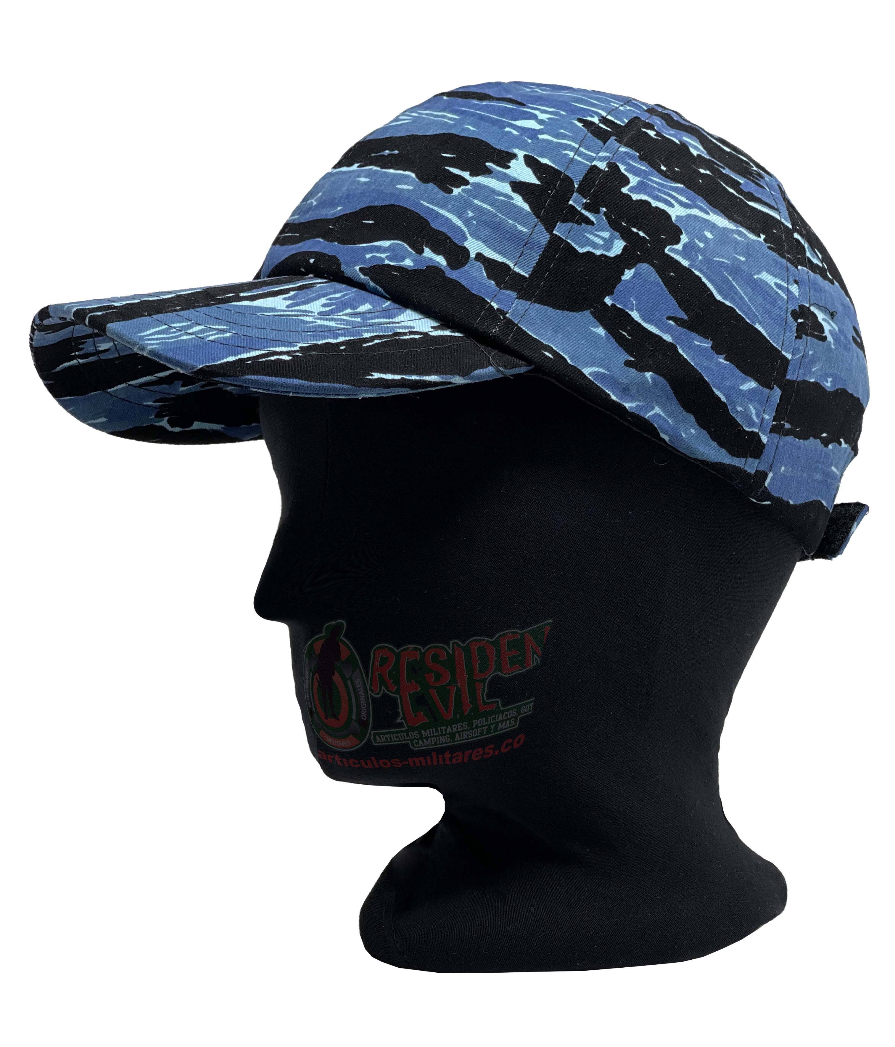 Gorra Militar Estilo Beisbolera Camu selva Desierto Tigre Verde Azul Blanco