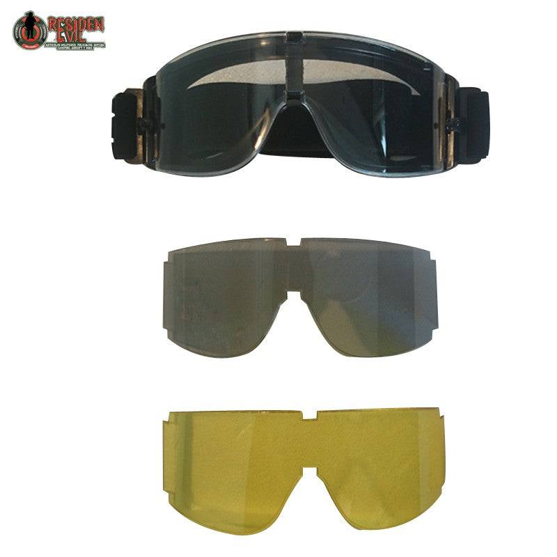 Goggle Chopper Táctico Militar Motociclismo 3 Micas