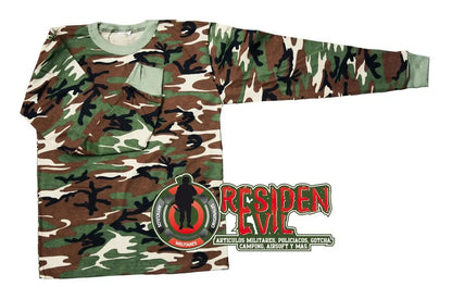 Playera Camuflajeada Manga Larga