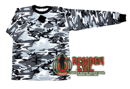 Playera Camuflajeada Manga Larga