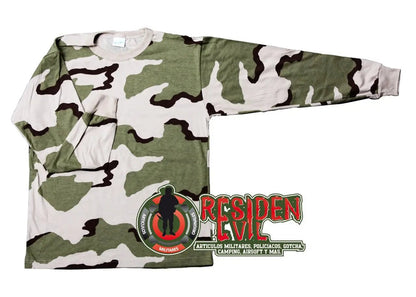 Playera Camuflajeada Manga Larga