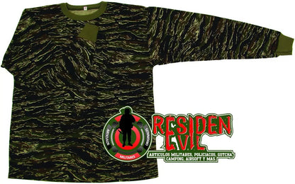 Playera Camuflajeada Manga Larga