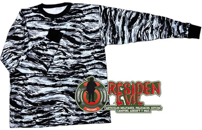 Playera Camuflajeada Manga Larga