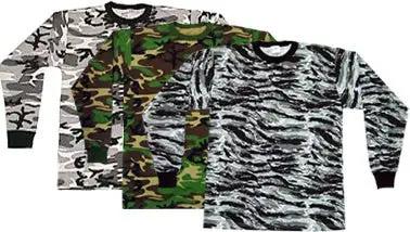 Playera Camuflajeada Manga Larga