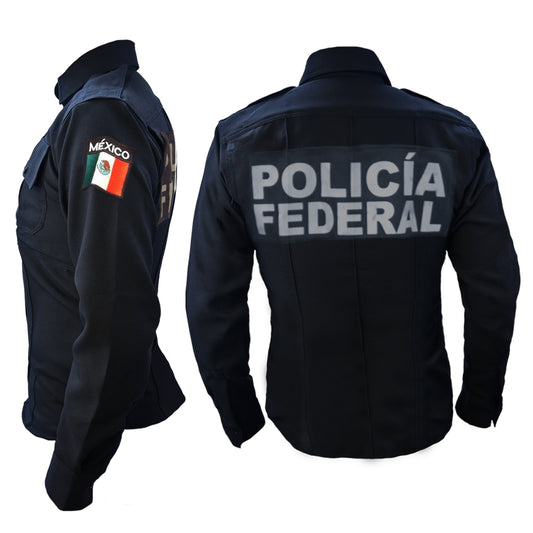 Camisa Táctica Uniforme Azul Marino Manga Larga Policía