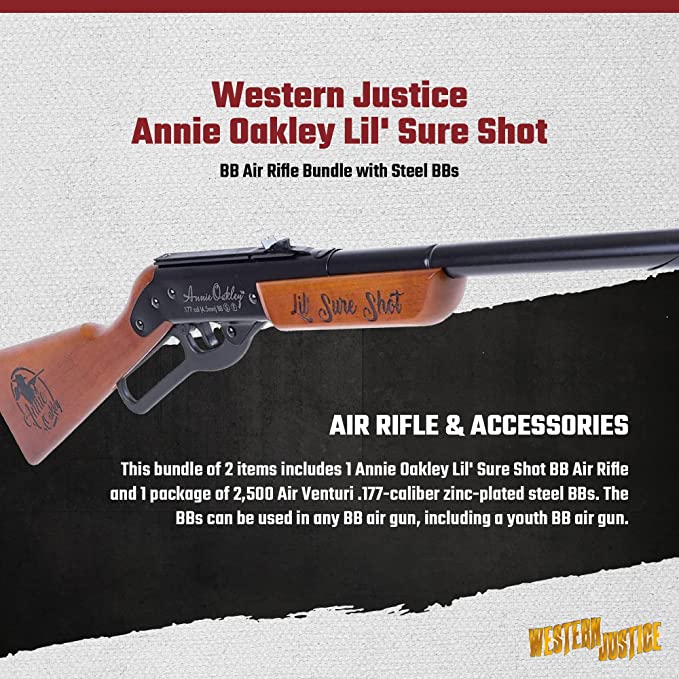 Rifle Balines 4.5mm Cowboy Cañon Acero Annie Oakley